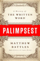 Book cover of: Palimpsest. By: Matthew Battles