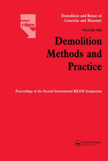Book cover of: Demolition Methods and Practice V1. By: KASAI Y