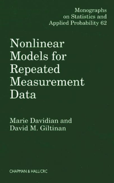Book cover of: Nonlinear Models for Repeated Measurement Data. By: Marie Davidian