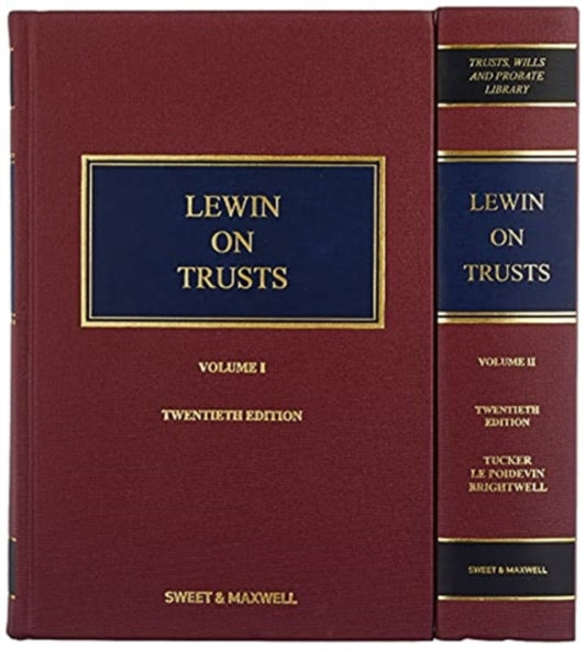 Book cover of: Lewin on Trusts. By: Lynton Tucker