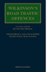Book cover of: Wilkinson's Road Traffic Offences. By: Kevin McCormac