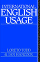 Book cover of: International English Usage. By: Ian Hancock: Lo