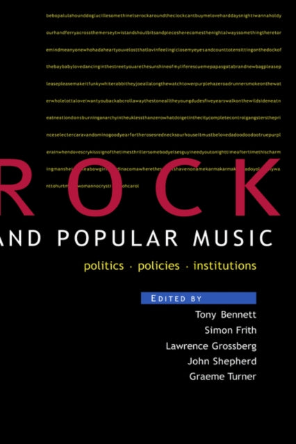 Book cover of: Rock and Popular Music. By: Tony Bennett - undifferentiated