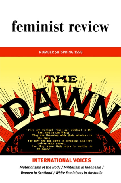Book cover of: Feminist Review. By: Feminist Review