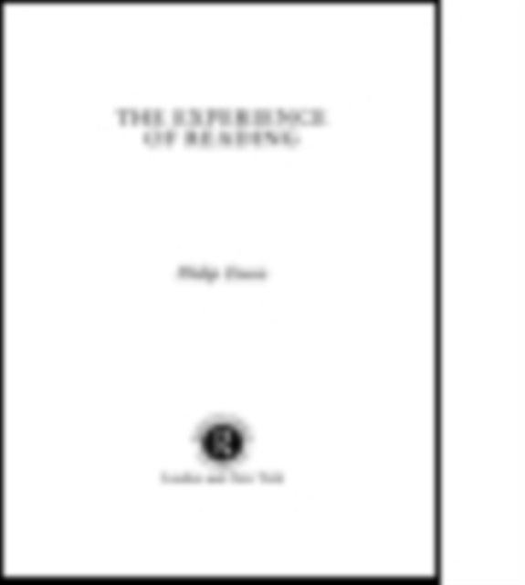 Book cover of: Experience Of Reading