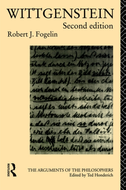 Book cover of: Wittgenstein