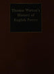 Book cover of: Warton's History of English Poetry. By: David Fairer