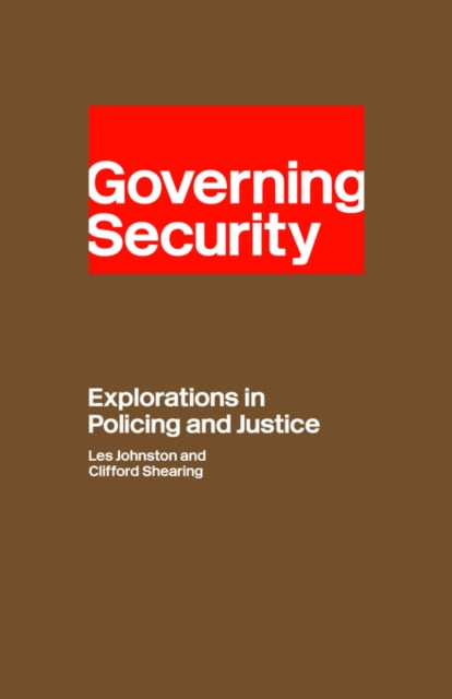 Book cover of: Governing Security