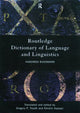 Book cover of: Routledge Dictionary of Language and Linguistics. By: Hadumod Bussmann