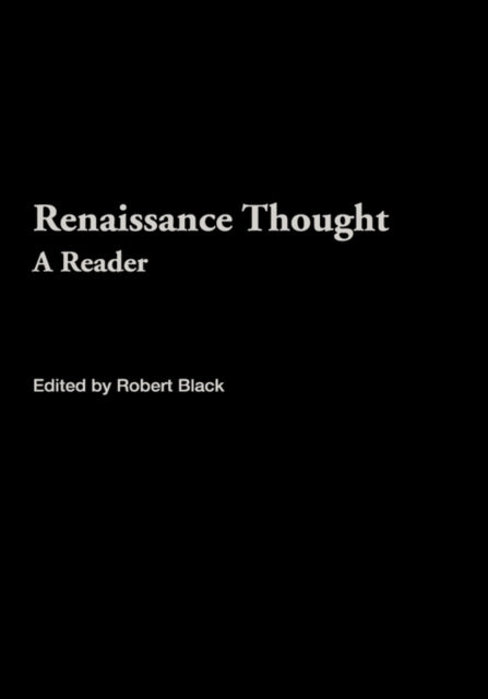 Book cover of: Renaissance Thought. By: Robert Black