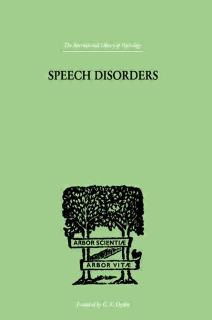 Book cover of: Speech Disorders. By: SA STINCHFIELD