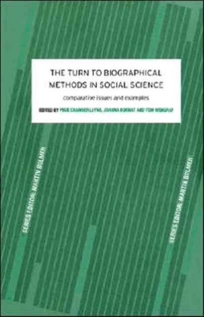 Book cover of: Turn to Biographical Methods in Social Science. By: Pr Chamberlayne