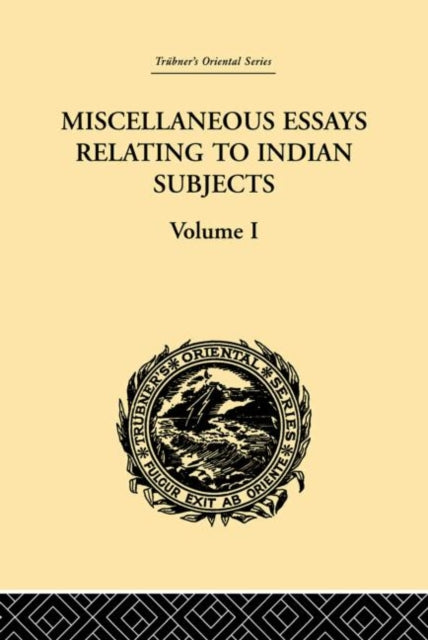 Book cover of: Miscellaneous Essays Relating to Indian Subjects. By: Brian H Hodgson