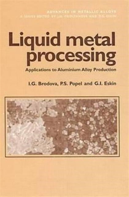 Book cover of: Liquid Metal Processing. By: I.G. Brodova