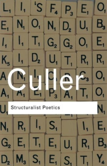 Book cover of: Structuralist Poetics