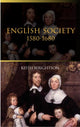 Book cover of: English Society 1580–1680. By: Keith Wrightson