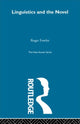 Book cover of: Linguistics and Novel. By: R. Fowler
