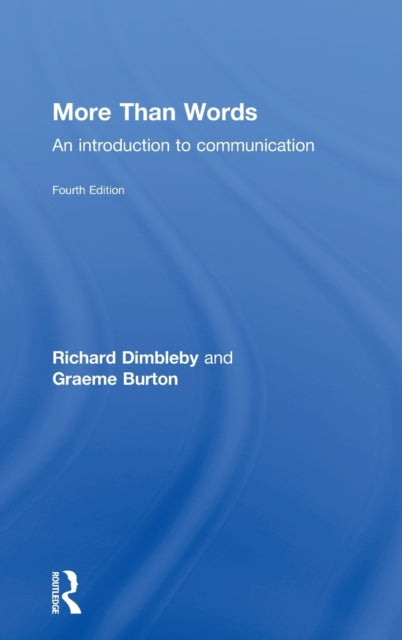 Book cover of: More Than Words. By: Dimbleby, Richard.