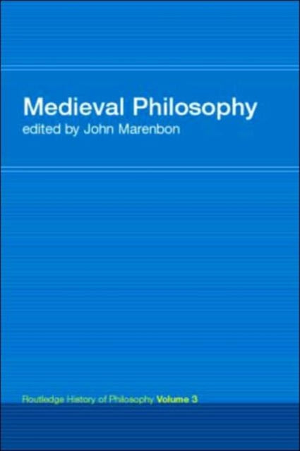 Book cover of: Routledge History of Philosophy Volume III. By: John Marenbon