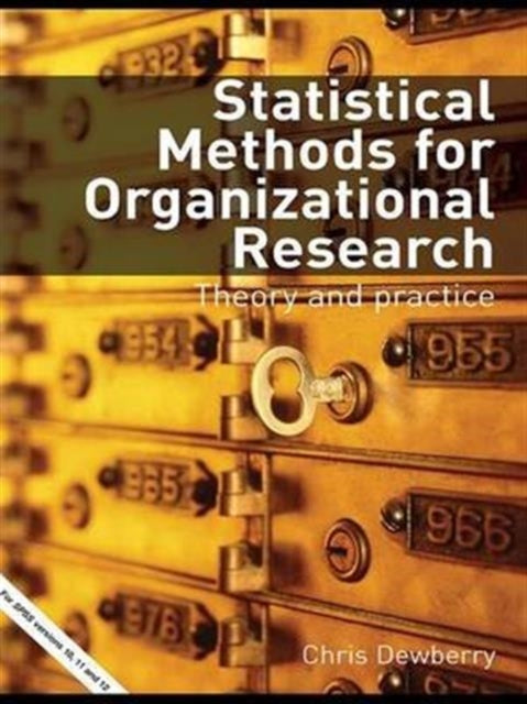 Book cover of: Statistical Methods for Organizational Research