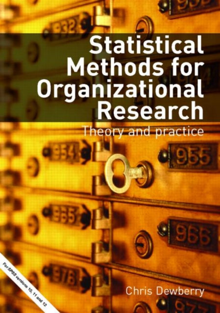 Book cover of: Statistical Methods for Organizational Research