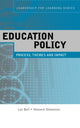 Book cover of: Education Policy. By: H. Stevenson