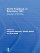 Book cover of: World Yearbook of Education 1981