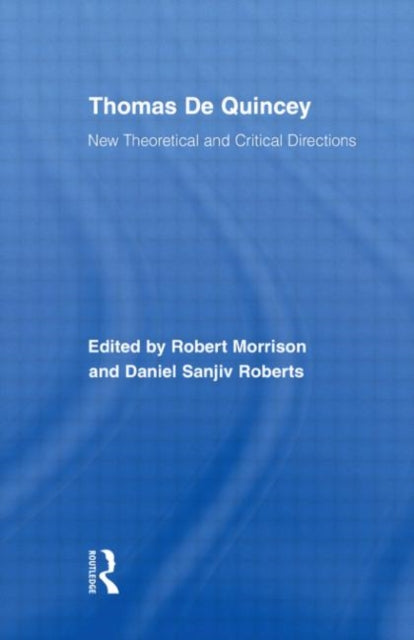 Book cover of: Thomas De Quincey