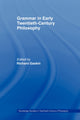 Book cover of: Grammar in Early Twentieth-Century Philosophy