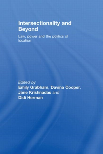 Book cover of: Intersectionality and Beyond. By: Emily Grabham