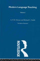 Book cover of: Modern Language Teaching. By: Anthony Howatt