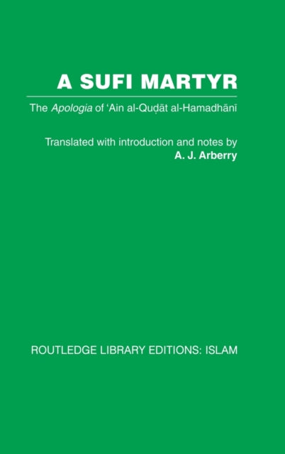 Book cover of: Sufi Martyr. By: Arthur John Arberry