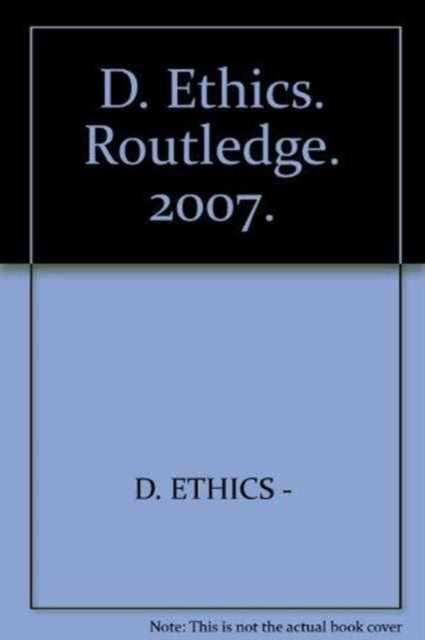 Book cover of: D. Ethics