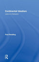 Book cover of: Continental Idealism. By: Paul Redding
