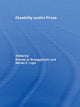 Book cover of: Disability and/in Prose