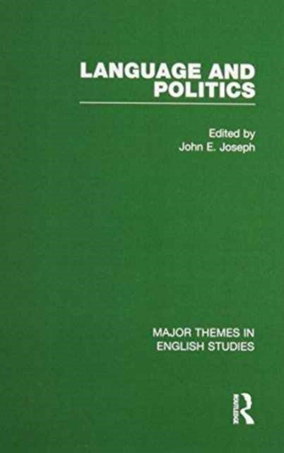 Book cover of: Language and Politics. By: John Joseph
