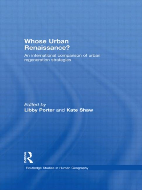 Book cover of: Whose Urban Renaissance?