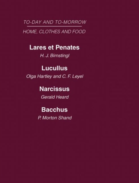 Book cover of: Today and Tomorrow Volume 5 Home, Clothes and Food. By: Birnstingl, Hartley, Heard, Shand, Hartley