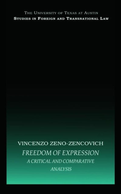 Book cover of: Freedom of Expression. By: Vincenzo Zeno-Zencovich