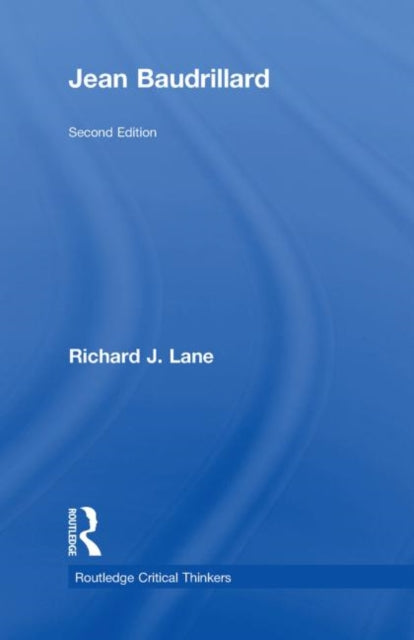 Book cover of: Jean Baudrillard. By: Lane, Richard J.