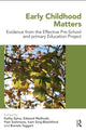 Book cover of: Early Childhood Matters. By: Kathy Sylva