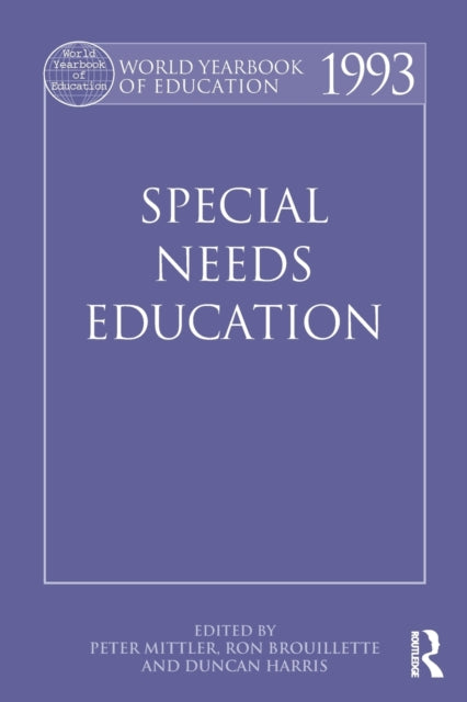 Book cover of: World Yearbook of Education 1993. By: Peter Mittler
