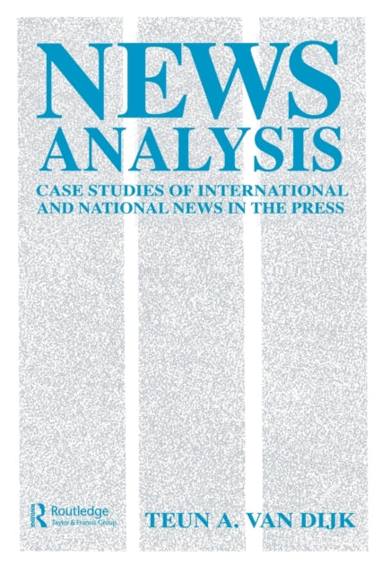 Book cover of: News Analysis. By: Teun A. van Dijk