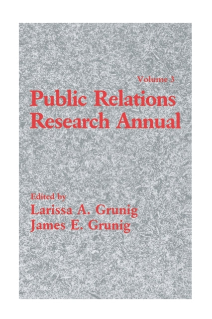 Book cover of: Public Relations Research Annual. By: Larissa A. Grunig