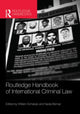 Book cover of: Routledge Handbook of International Criminal Law. By: William A. Schabas