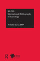 Book cover of: IBSS: Sociology: 2009 Vol.59. By: British Library of Political and Economic Science Staff