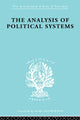 Book cover of: Analysis of Political Systems. By: Douglas V. Verney