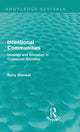 Book cover of: Intentional Communities (Routledge Revivals). By: Barry Shenker