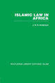 Book cover of: Islamic Law in Africa. By: J. N. D. Anderson