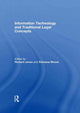 Book cover of: Information Technology and Traditional Legal Concepts. By: Ri'Chard Jones